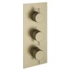 Eastbrook Meriden Triple Thermostatic Concealed Shower Valve - Brushed Brass