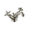 Just Taps Grosvenor Pinch Basin Mixer with Pop Up Waste-Nickel