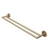 Abacus Iso Pro Double Towel Rail - Brushed Brass