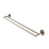 Abacus Iso Pro Double Towel Rail - Brushed Nickel