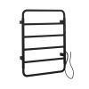 Just Taps Aero Matt Black Electric Towel Radiator