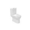 Saneux AIR close coupled open back WC pan - rimless - Gloss White