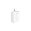 Saneux AIR 60cm 2 door floor standing unit – Gloss White