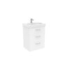 Saneux AUSTEN 60cm 3 drawer floor standing unit - Gloss White