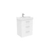 Saneux AUSTEN 60cm 3 drawer floor standing unit - Matt White