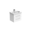 Saneux AUSTEN 60cm 2 drawer wall mounted unit - Gloss White