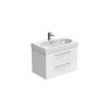 Saneux AUSTEN 72cm 2 drawer wall mounted unit - Matt White