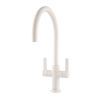 Clearwater Auva C Spout Kitchen mixer Tap Matt White