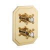 Crosswater Belgravia Crossbox 3 Outlet Multi-flow Trimset-Brushed Brass