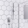 Eastbrook Shower Bundle with Concealed Valve And Rectangular Slider Rail Shower Kit - Chrome