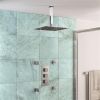 Eastbrook Shower Bundle with Concealed Valve, Rectangular Shower Head, Square Shower Arm And Body Jets - Chrome