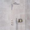 Eastbrook Shower Bundle with Concealed Valve, Rectangular Shower Head, Square Shower Arm And Shower Shelf - Chrome