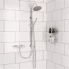 Eastbrook Shower Bundle with Exposed Bar Valve And Breeze Riser Shower Kit - Chrome