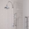 Eastbrook Shower Bundle with Traditional Concealed Valve, Round Shower Head, Swivel Arm, Outlet Elbow And Handset - Chrome