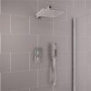 Eastbrook Square Thermostatic Shower Bundle with Shower Head, Valve & Handset - Chrome