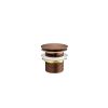 Crosswater Freestanding Click Clack Bath Waste Slotted-Brushed Bronze