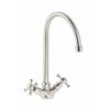 Abode Burford Monobloc Kitchen mixer Tap Brushed Nickel