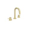 Saneux COS 3 piece deck mounted basin mixer - Brushed Brass