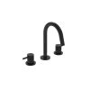 Saneux  COS 3 Tap Hole Deck mounted KIT - w/ Fluted handle - Satin Black (PVD)