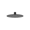 Saneux COS 200x2mm slim round shower head - Matt Black