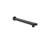 Saneux TOOGA 400mm wall mounted shower arm - Matt Black