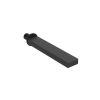 Saneux TOOGA 200mm square bath spout - Matt Black