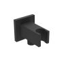 Saneux TOOGA square shower outlet elbow & holder - Matt Black