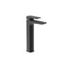 Saneux FUJI tall basin mixer & clicker waste - Matt Black