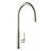 Abode Coniq R Single Lever Kitchen mixer Tap with Pull Out spray Brushed Nickel