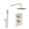 Saneux COS 2 way shower kit - w/ Slim Handset - Brushed Nickel