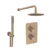 Saneux COS 2 way shower kit - w/ Slim Handset - Brushed Bronze