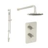 Saneux COS 2 way shower kit - w/ Slim Handset and Slider Rail and Shower Head - Brushed Nickel