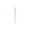 Saneux COS Slim Handset - w/ Outlet Elbow and Holder and 180cm Hose - Brushed Brass