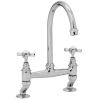 Clearwater Cottage Bridge Kitchen mixer Tap Chrome
