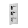 Eastbrook Concealed Traditional Thermostatic Triple Shower Valve with Diverter - Chrome