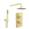 Saneux EDEN 2 way shower kit - w/ Slim Handset - Brushed Brass