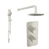 Saneux EDEN 2 way shower kit - w/ 3 Function Handset and Slider Rail and Shower Head - Brushed Nickel