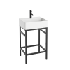 Abacus Concept Noir 50cm 1TH Basin And Washstand