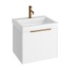 Abacus S3 concepts 55cm Basin furniture pack - Matt White
