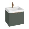 Abacus S3 concepts 55cm Basin furniture pack - Matt Sage Green