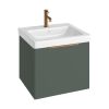 Abacus S3 concepts 60cm Basin furniture pack - Matt Sage Green