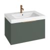 Abacus S3 concepts 80cm Basin furniture pack - Matt Sage Green