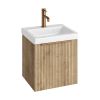 Abacus S3 Linear concepts 45cm Basin furniture pack - Halifax Oak