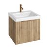 Abacus S3 Linear concepts 60cm Basin furniture pack - Halifax Oak