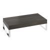 Abacus Concept Cloud 80cm Lava Shelf with Polished Stainless Steel Towel Hangers