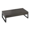 Abacus Concept Cloud 80cm Lava Shelf with Matt Black Stainless Steel Towel Hangers