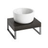 Abacus Concept Cloud 50cm Lava Shelf with Matt Anthracite Stainless Steel Towel Hangers