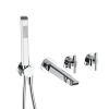 Crosswater Module Foile 2 Handle with Bath Spout & Handshower Chrome