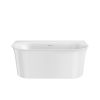 Crosswater Cursa 1500 x 800mm Back To Wall Bath-White Gloss