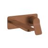 Crosswater Glide II Basin Set Single Plate Wall Mounted Brushed Bronze